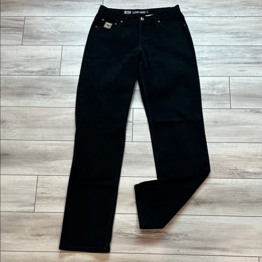 Cruel Girl Low Rise Relaxed black cowgirl western jeans size 9 X-Long